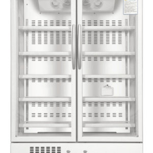 Biomedical Upright Refrigerator 2-8°C - Double Glass Door Pharmacy Refrigerator