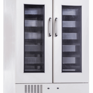 4°C Blood Bank Refrigerator Double Glass Door Refrigerator